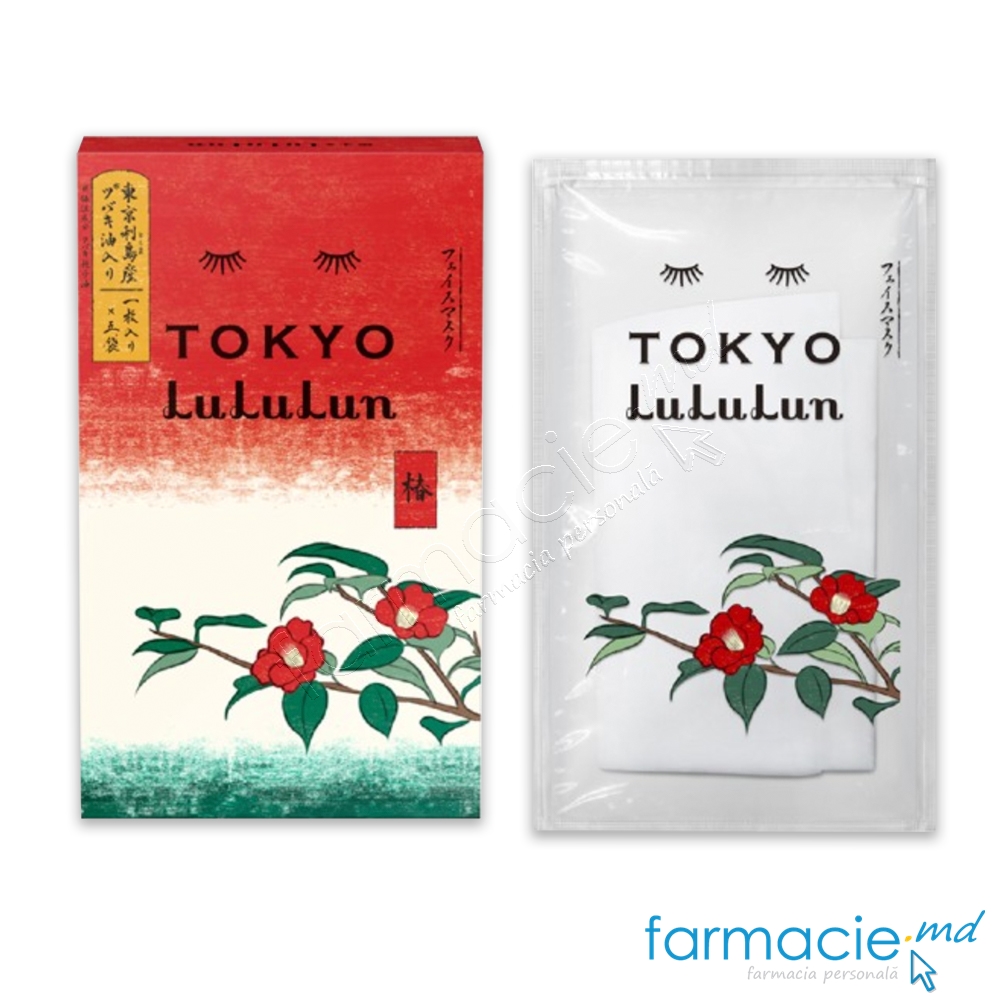 Lululun Masca fata Travel Tokyo Camellia, Netezire/Emoilenta N1 pinza