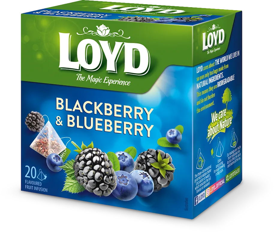 LOYD Blackberry & Blueberry, 20 pac.