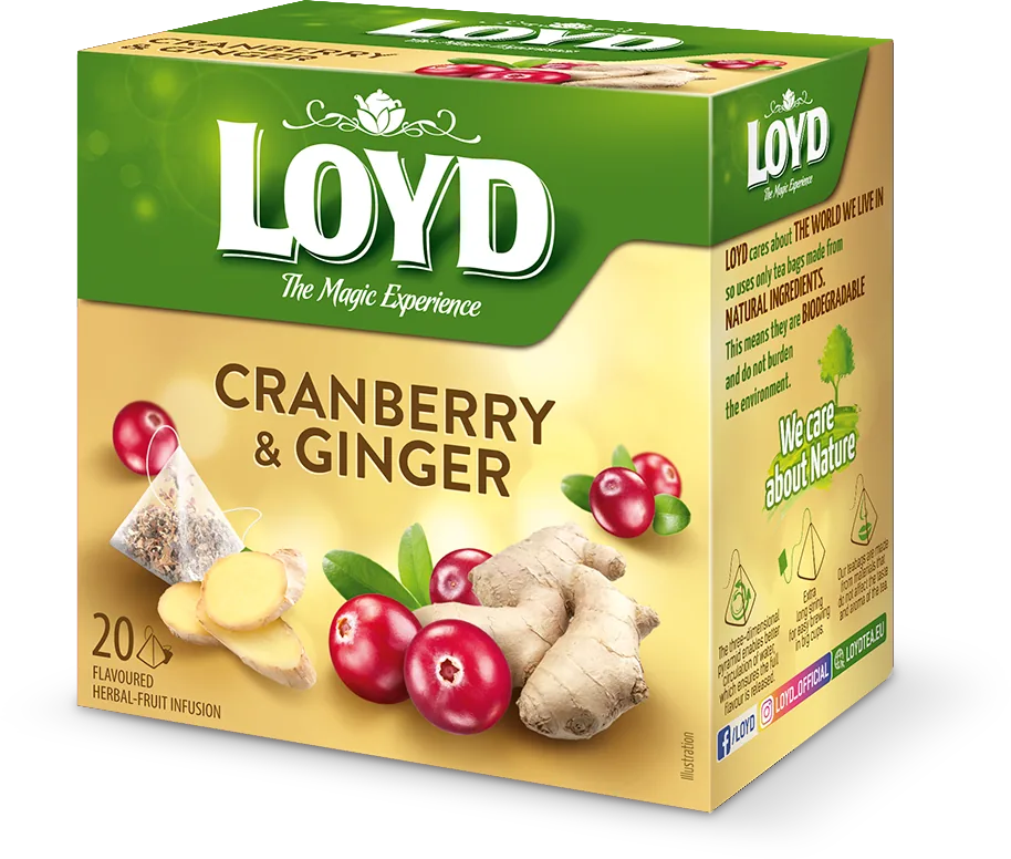 LOYD Cranberry & Ginger, 20 pac.