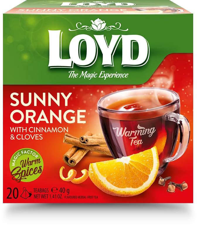 LOYD Warming Tea Sunny Orange with Cinnamon & Cloves, 20 пак