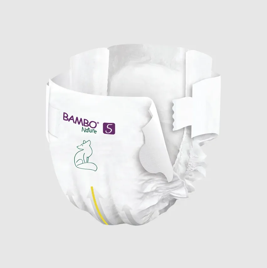 Scutece Bambo Nature 5  (12-18 kg), 44 buc