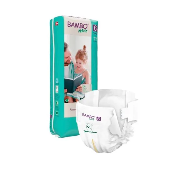 Scutece Bambo Nature 6  (16+ kg), 40 buc