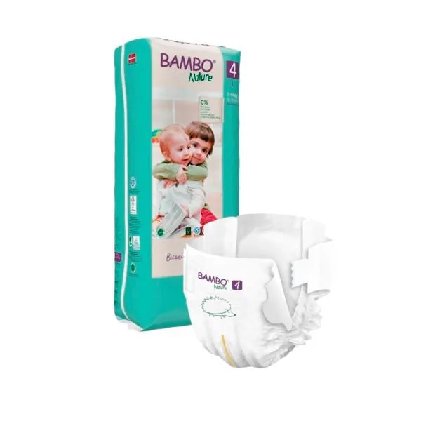 Scutece Bambo Nature 4  (7-14 kg), 48 buc