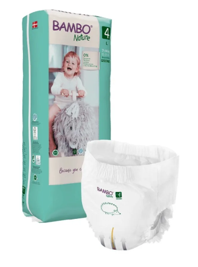 Scutec-chiloțel Bambo Nature 4, 7-14 kg, 40 buc