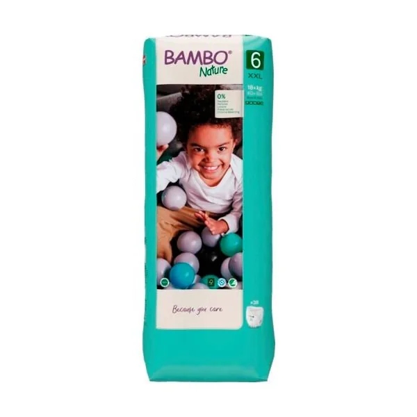 Scutec-chiloțel Bambo Nature 6, 18+ kg, 38 buc