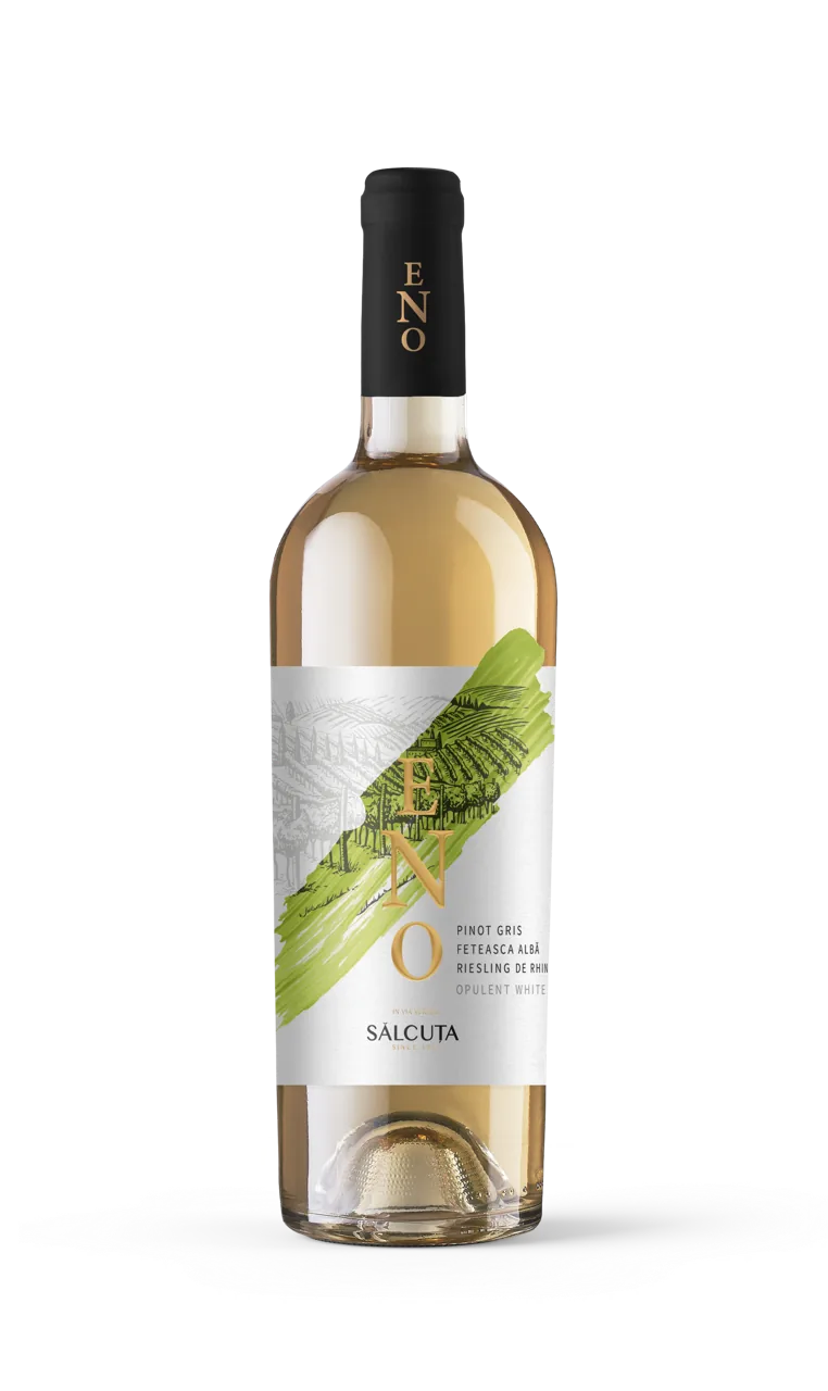 Sălcuța ENO Pinot Gris & Fetească Albă & Riesling de Rhin,  sec alb,  0,75 L