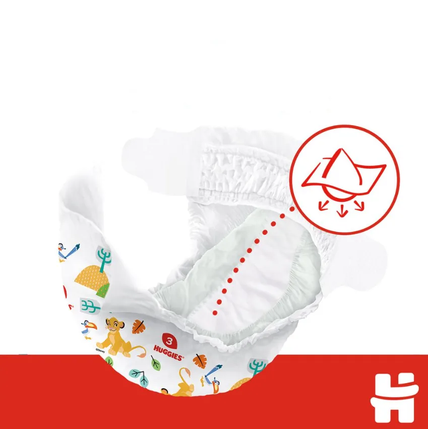 Scutece Huggies Classic Jumbo 4 (7-18 kg), 44 buc