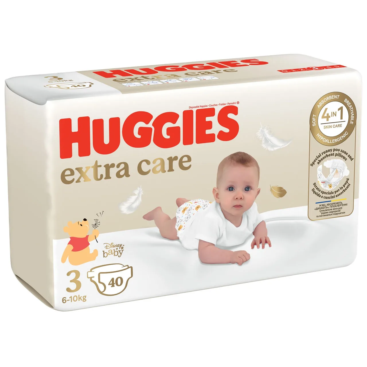 Scutece Huggies Extra Care Jumbo 3 (6-10 kg), 40 buc.