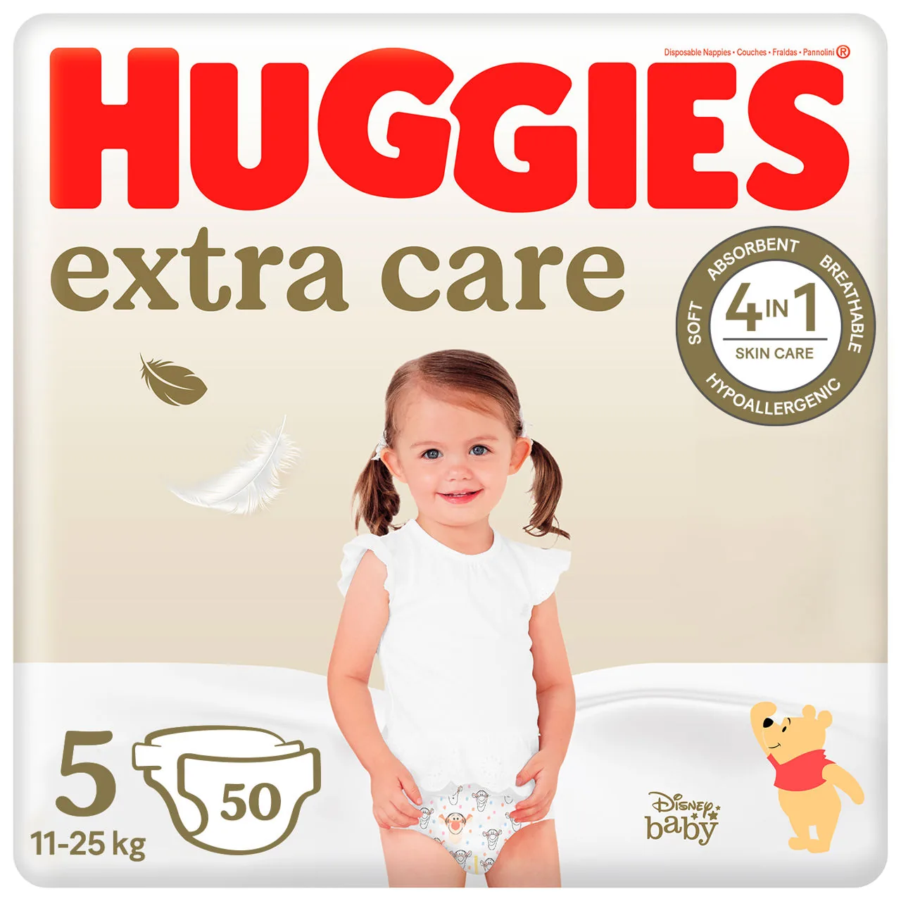 Scutece Huggies Extra Care Mega  5  (11-25 kg)  50 buc