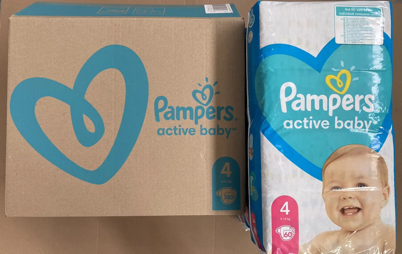 Scutece Pampers Active Baby Maxi Box 4 (8-14 kg), 180 buc.