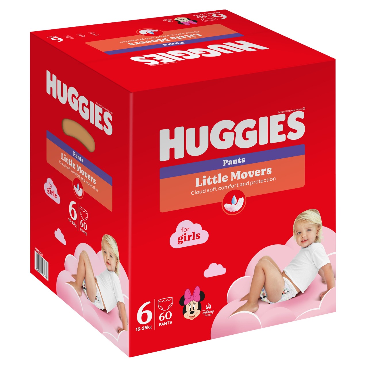 Scutece-chilotel Huggies Pants BOX  6  (15-25 kg)  GIRL (p/u fete), 60 (30x2) buc.