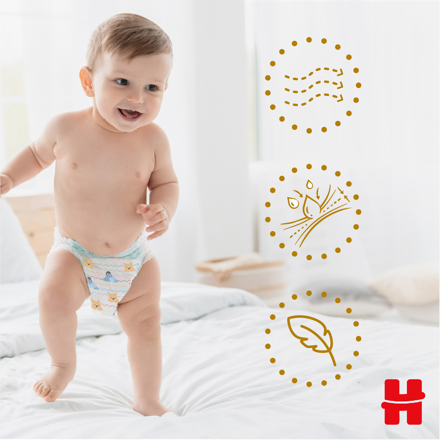 Scutece-chiloţel Huggies Extra Care 6 (15-25 kg), 30 buc