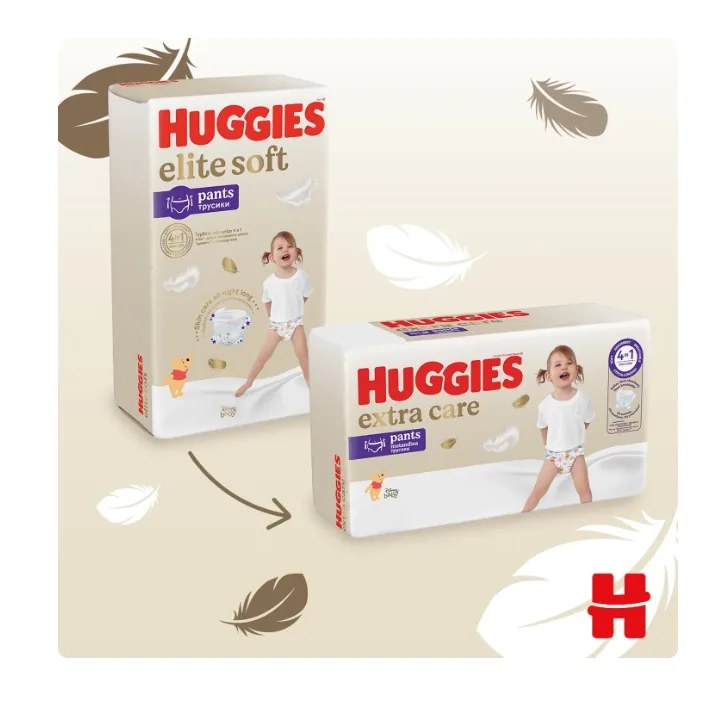 Scutece-chiloţel Huggies Extra Care 6 (15-25 kg), 30 buc