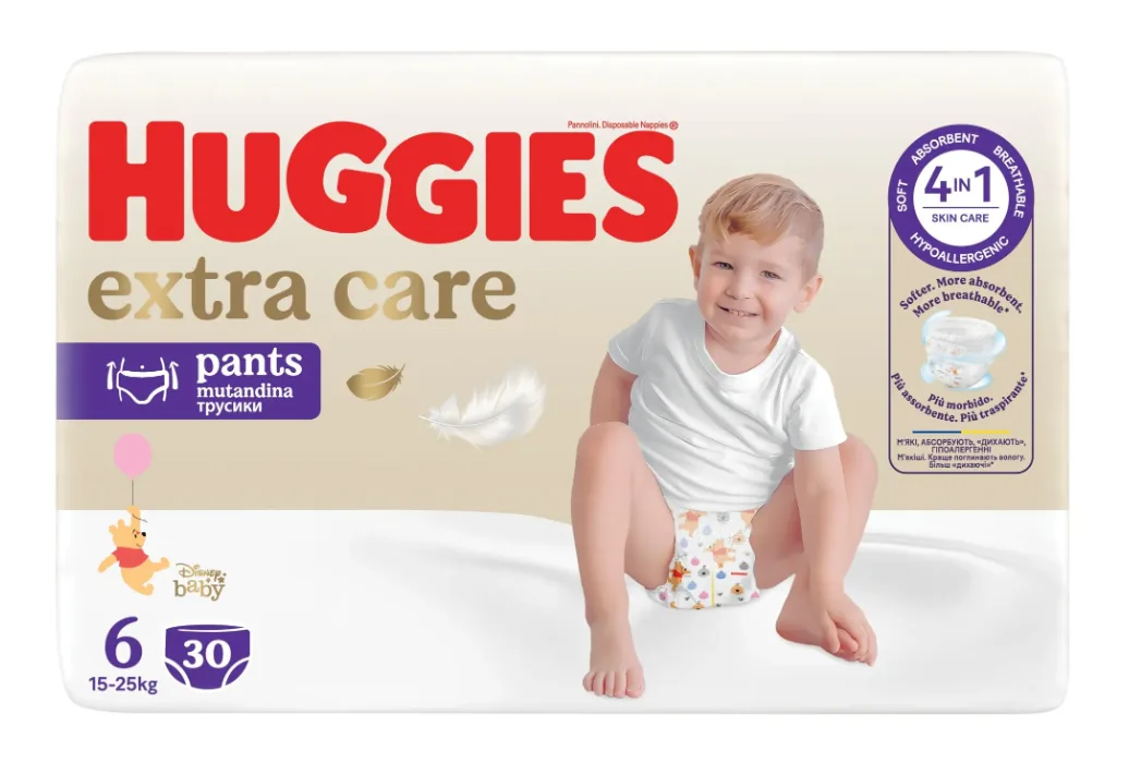 Scutece-chiloţel Huggies Extra Care 6 (15-25 kg), 30 buc