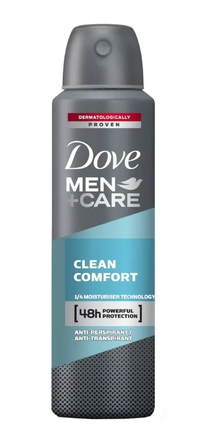 Antiperspirant Dove Men Care Clean Comfort, 150 ml