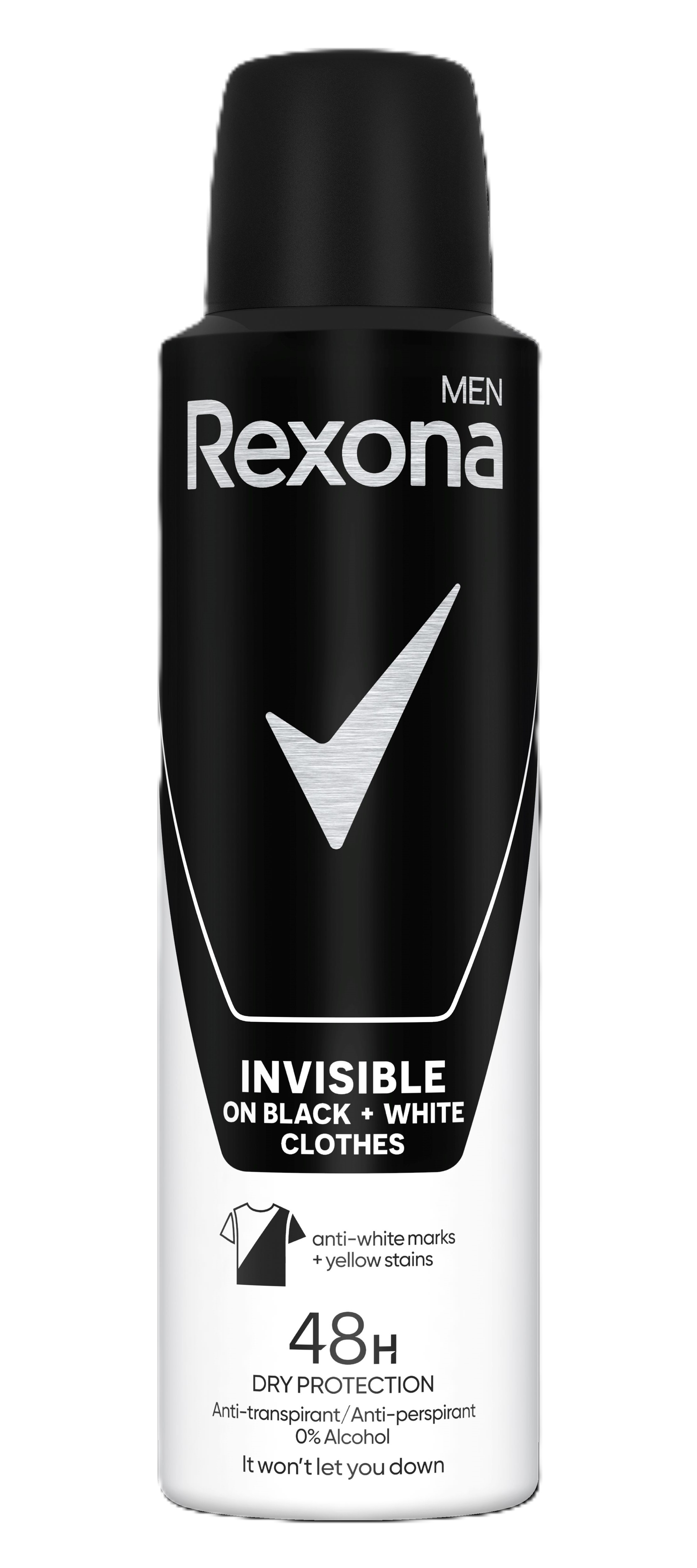 Antiperspirant Rexona Men Invisible Black&White, 150 ml