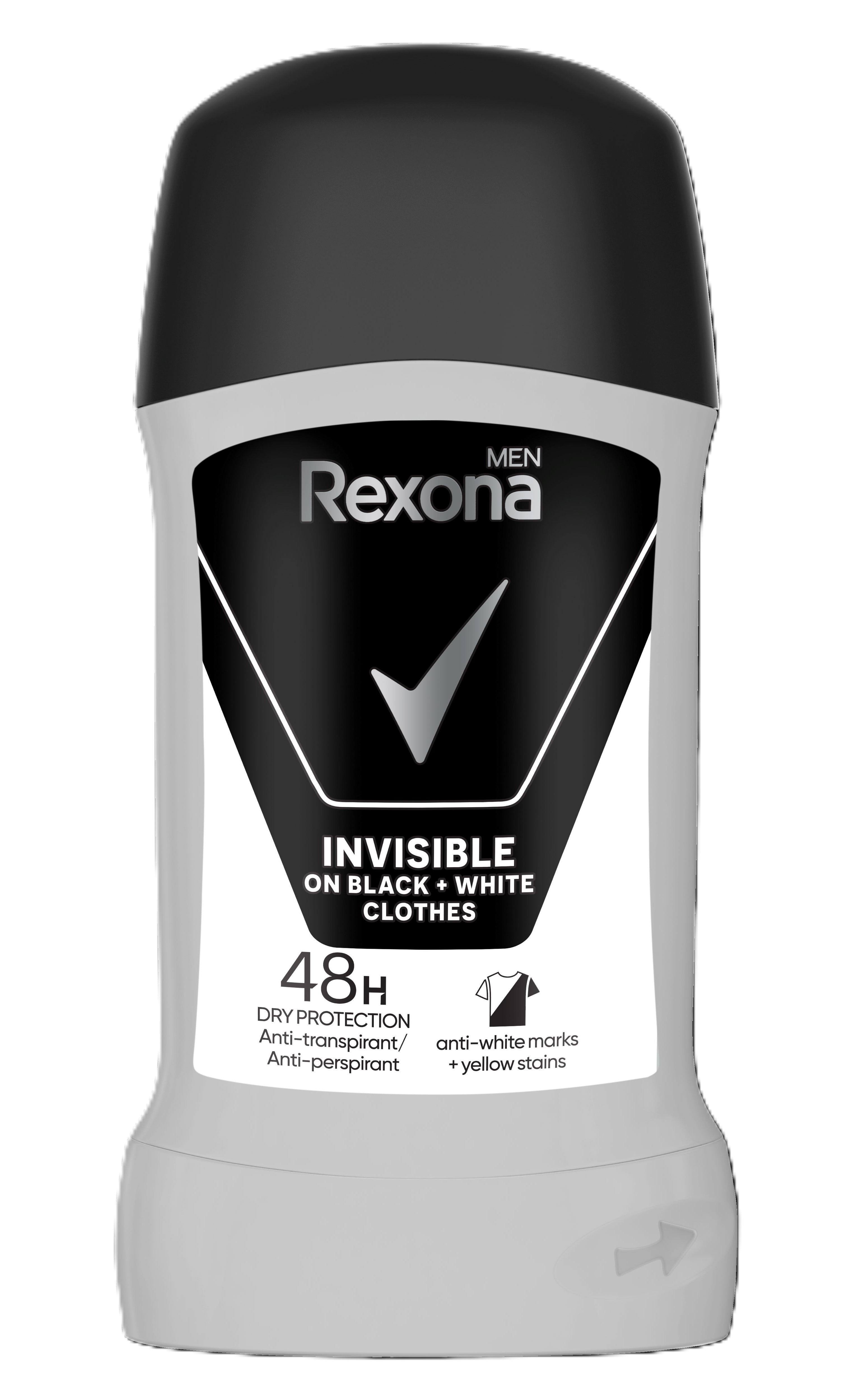 Antiperspirant Rexona Men Invisible Black&White, 50 ml