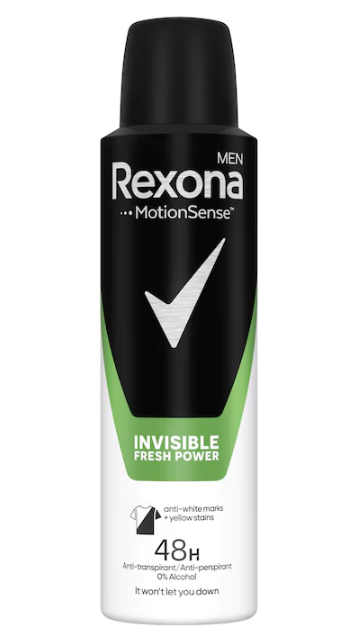Antiperspirant spray Rexona Deo Men Invisible Fresh Power 150ml