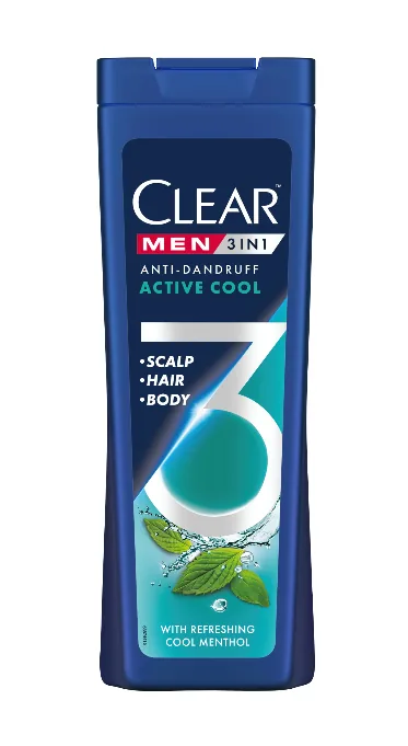 Шампунь Clear Active Cool 3в1, 360 мл