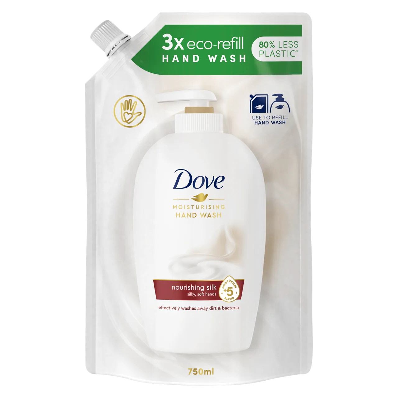Săpun lichid, Dove Caring Hand Nourishing Silk, 750 ml