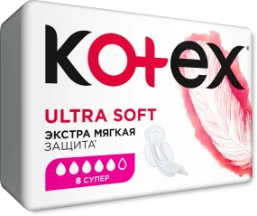 Absorbante igienice Kotex Ultra Soft Super, 8 buc.