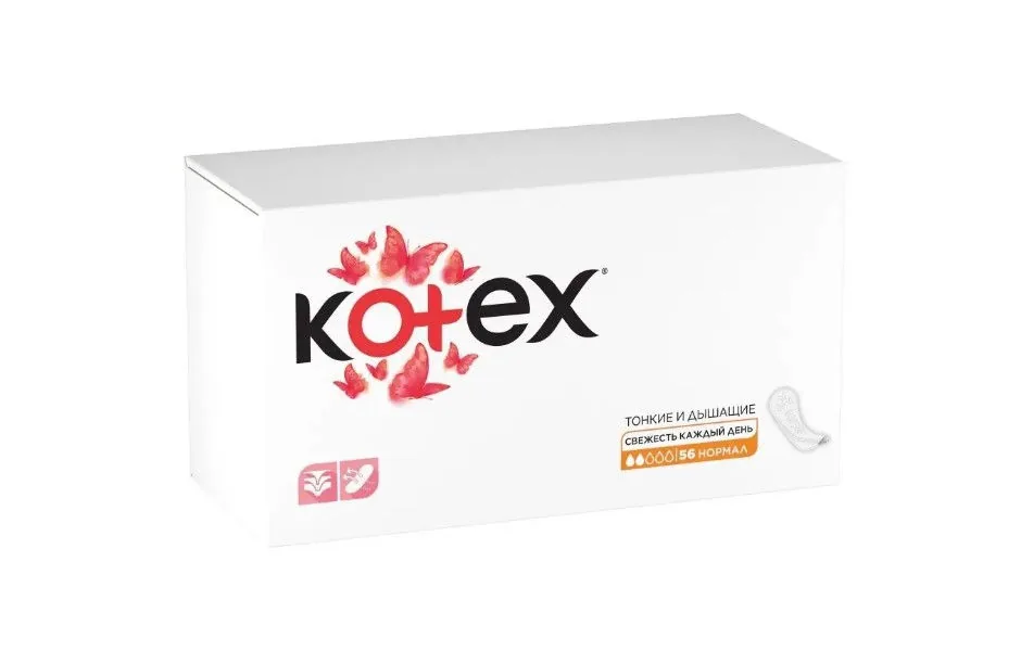 Absorbante pentru fiecare zi Kotex Normal, 56 buc.