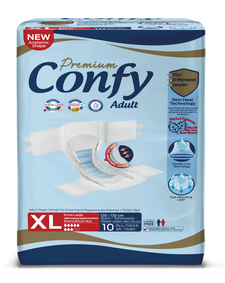 Confy Premium Adult EXTRALARGE STD, Scutece pentru adulți, 10 buc.