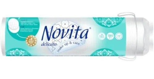 Novita Delicate Discuri cosmetice de vată, 100 buc.