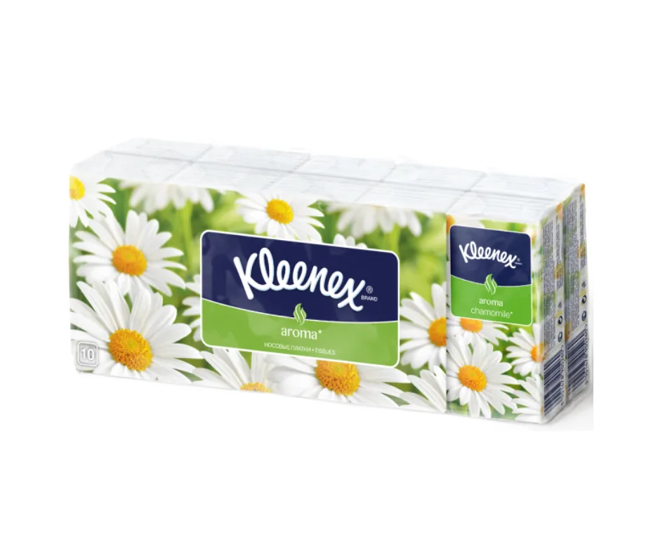 Платочки "Kleenex", ромашка, 10 шт