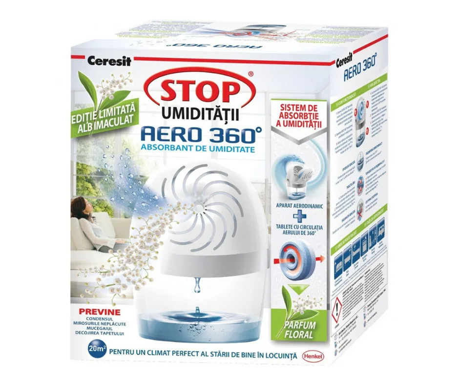 Абсорбент поглотитель влаги Ceresit Aero 360, белый