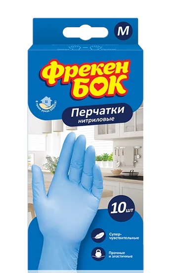 Mănuşi din nitril Freken Bok, mărimea M, 10 buc. 