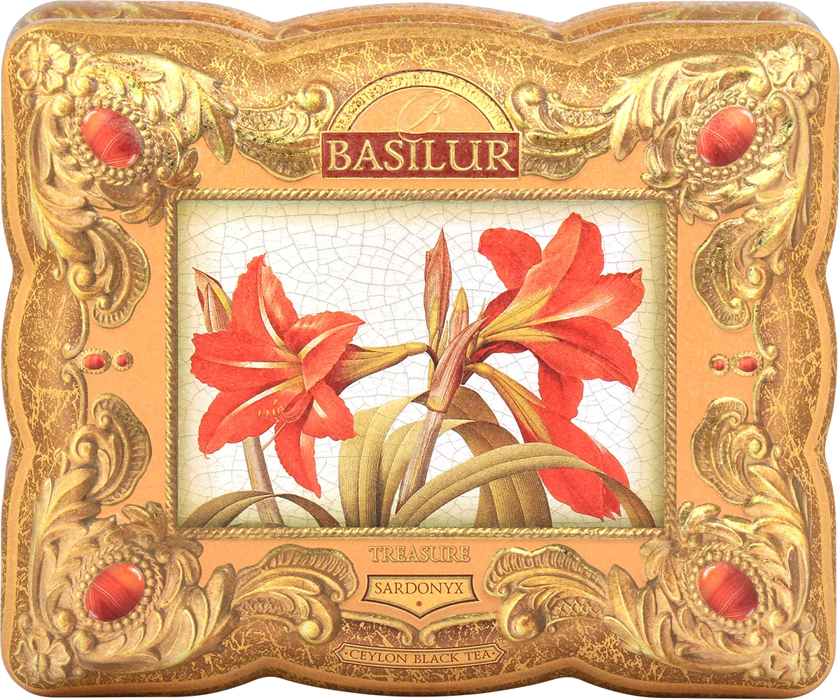 Ceai negru  Basilur Lose Leaf Tea  TREASURE SARDONIKS, cutie metalică  100g