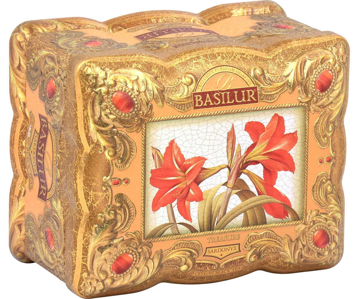 Ceai negru  Basilur Lose Leaf Tea  TREASURE SARDONIKS, cutie metalică  100g