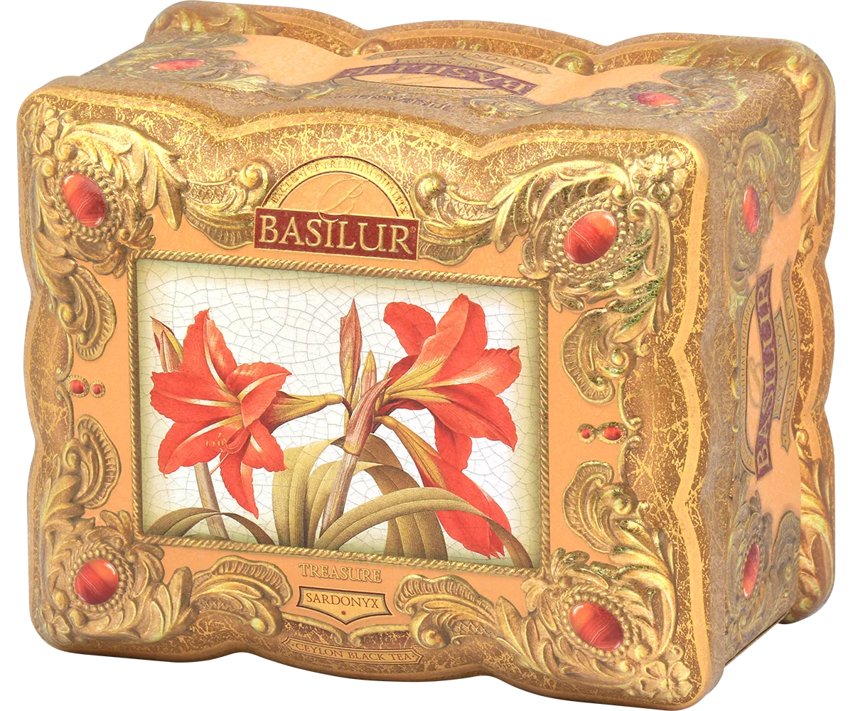 Ceai negru  Basilur Lose Leaf Tea  TREASURE SARDONIKS, cutie metalică  100g