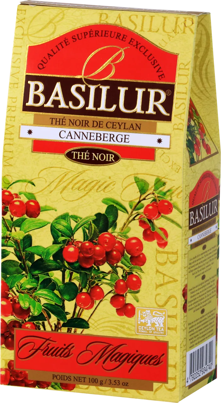 Ceai negru  Basilur Magic Fruits,  Cranberry, 100 g
