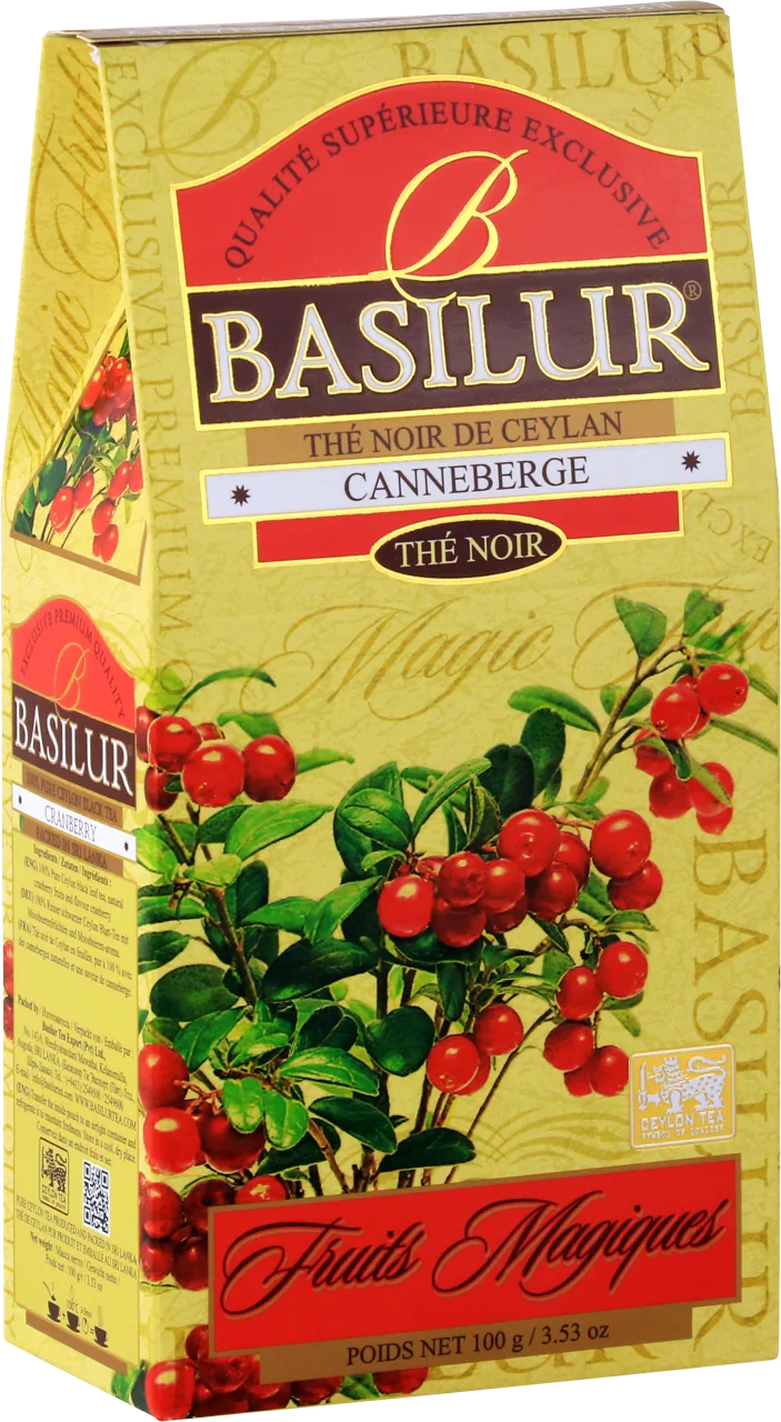 Ceai negru  Basilur Magic Fruits,  Cranberry, 100 g