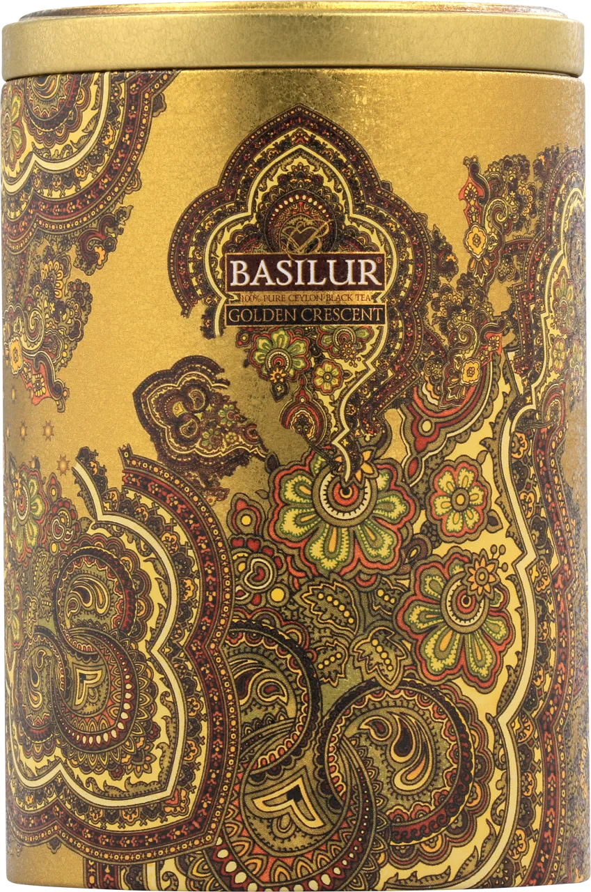Ceai negru  Basilur Oriental Collection  GOLDEN CRESCENT, cutie metalică  100g