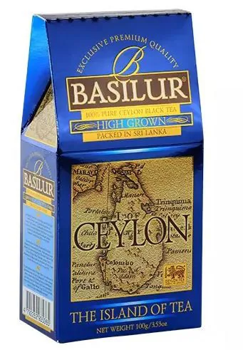 Ceai negru  Basilur The Island of Tea Ceylon  HIGH GROWN, 100g