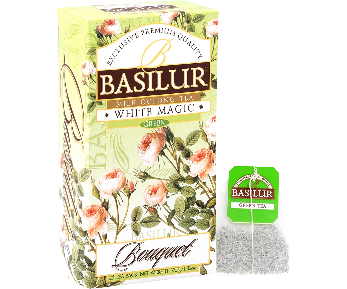 Ceai verde  Basilur Bouquet Collection  WHITE MAGIC  25*1,5g