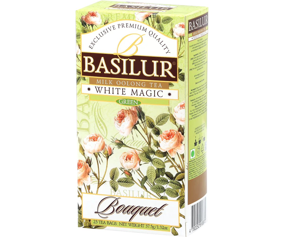 Ceai verde  Basilur Bouquet Collection  WHITE MAGIC  25*1,5g