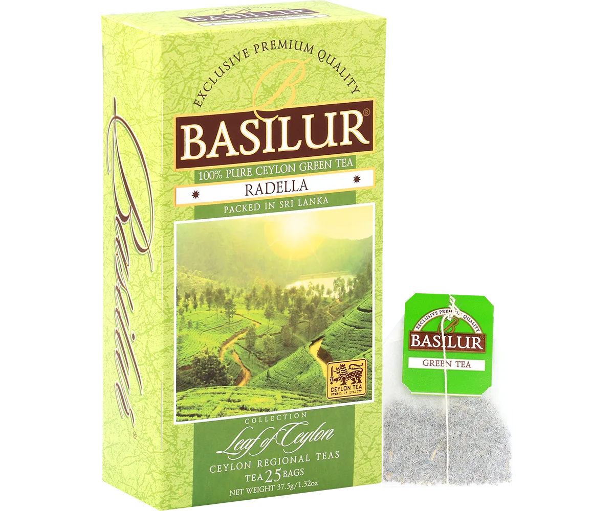 Ceai verde  Basilur Leaf of Ceylon  RADELLA GREEN  25*1,5g