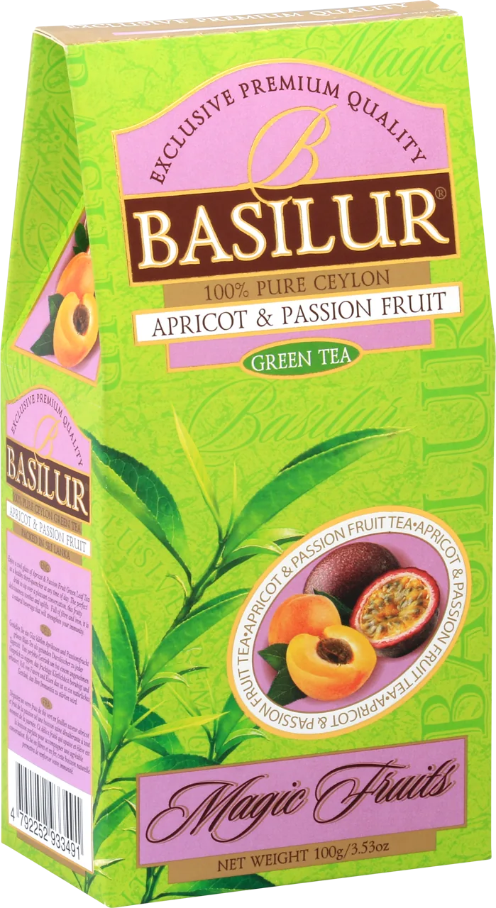 Ceai verde Basilur Magic Fruits,  Apricot & Passion Fruit, 100 g