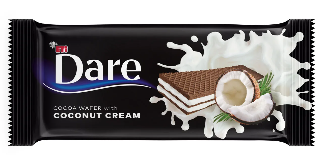 Dare Какао-вафли с кокосовым кремом (73%), 142гр