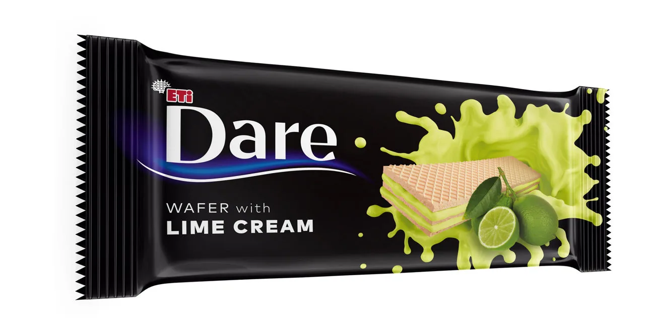 Dare Napolitană cu crema de lămâie verde (72%) 66g