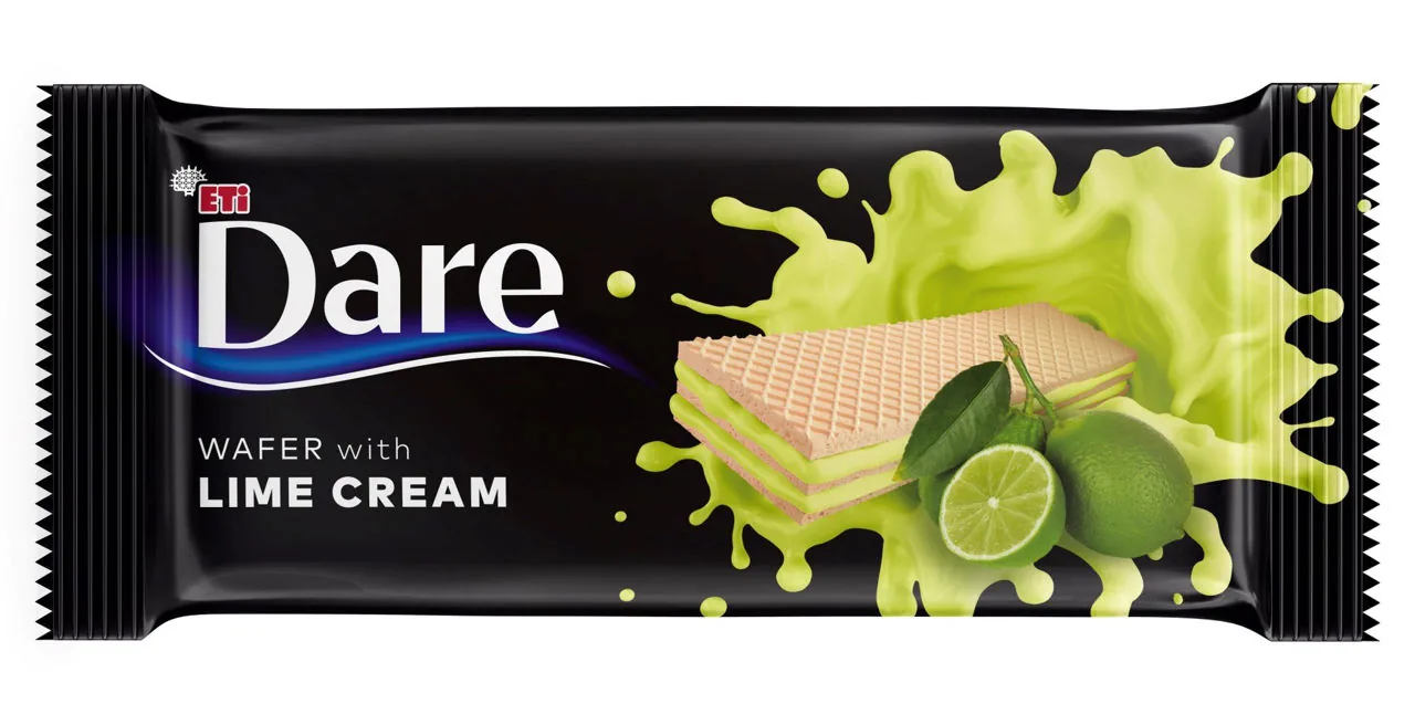 Dare вафельный батончик  с лаймовым кремом 66гр