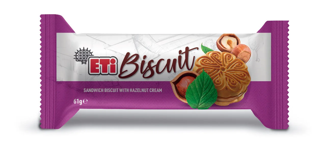 ETi Biscuit Sandwich with hazelnut cream, 61g