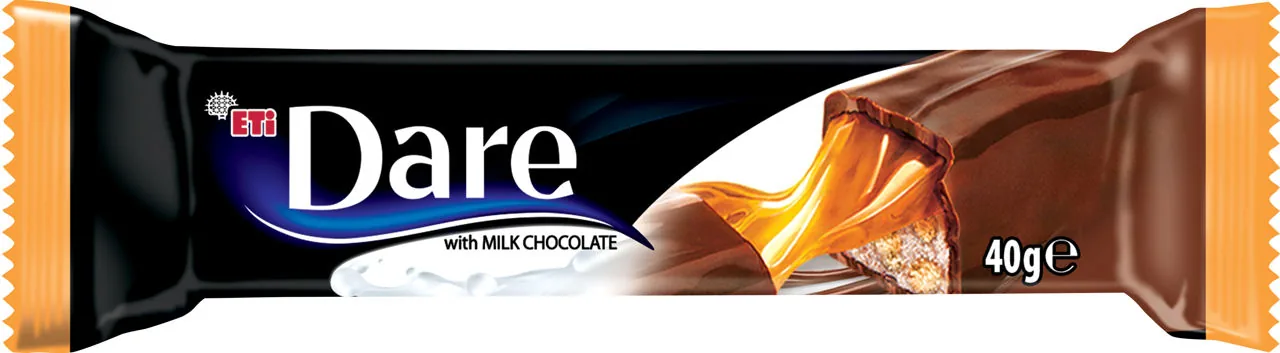 Dare Baton cu ciocolată cu lapte, nuga, caramel & biscuit, 40g