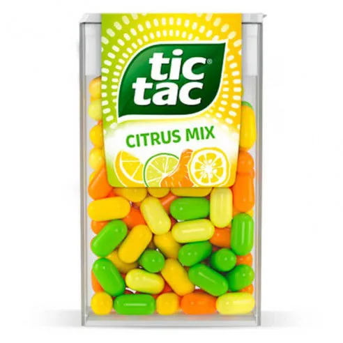 Drajeuri "Tic Tac Citrus Mix", 18 g