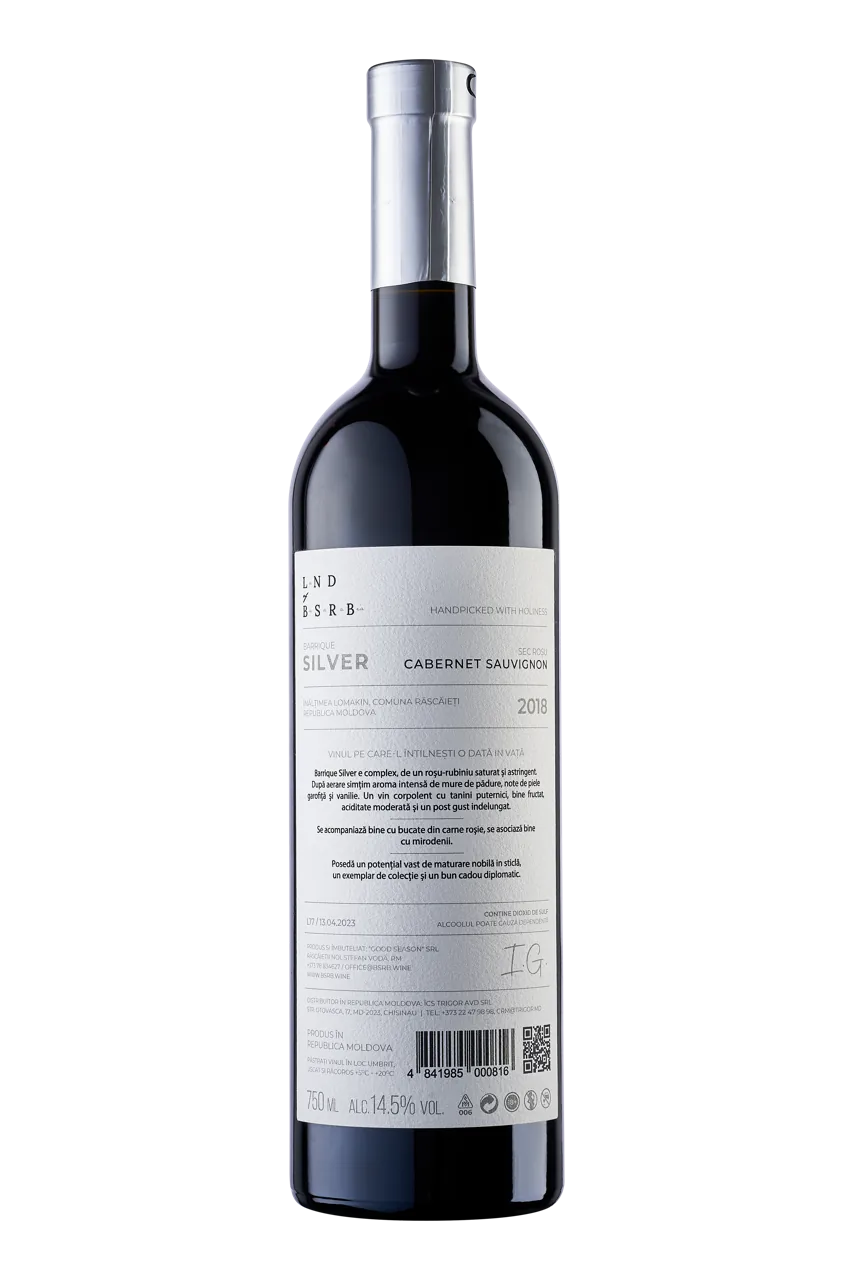 Barrique Silver, Cabernet Sauvignon, sec roșu,  0.75 L