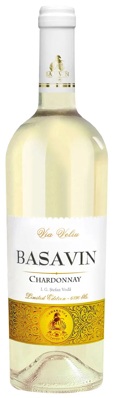Basavin  Gold Chardonay, vin alb sec, 0.75 L